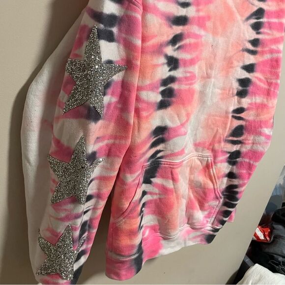 Carmar Tie Dye Star Bling Embellished Oversized Sweatshirt - Picture 2 of 8